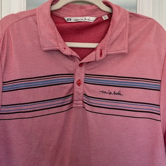 Travis Matthew red golf shirt size medium